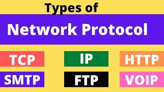 Types of Network Protocol in Hindi  Explain Protocol TCP IP FTP HTTP POP SMTP VoIP [upl. by Lletniuq]