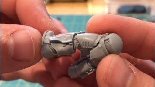 Howto Fixing mould slips on details with Aquilon Terminators Horus Heresy Forge World [upl. by Burnie]