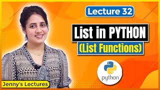 P32 List in Python and List Functions  Python Tutorials for Beginners [upl. by Areit]