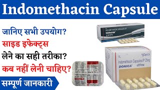 indomethacin Capsules Uses Side Effects in Hindi  indomethacin Tablet  indomethacin [upl. by Zusman604]