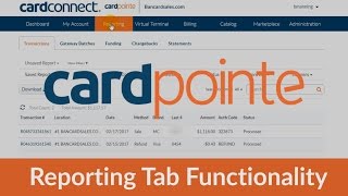 Cardpointe Reporting Tab amp Custom Search Functions  Save View amp Download Reports [upl. by Niassuh755]