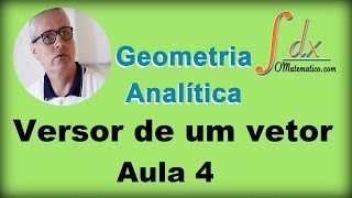 GRINGS  Geometria analítica  Versor de um vetor  Aula 4 [upl. by Ravaj]