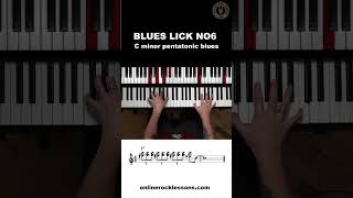 Classic piano blues lick to know 🎹🤩 [upl. by Ylatan801]