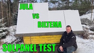 Jula 160W vs Biltema 100W Solpanel Vilken är Bäst [upl. by Weiman]