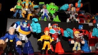 Transformers Rescue Bots Toy Figures  Full Set  Unbox and Review  Heatwave Chase BumbleBee [upl. by Mackoff]