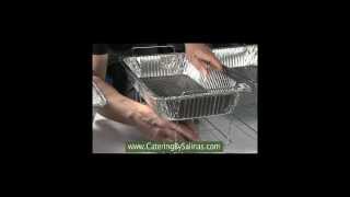 How to setup buffet racks with wicked fuel and water pan for buffet catering [upl. by Nwahshar]