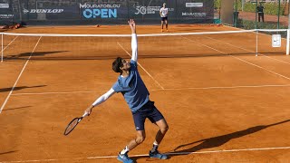 Pierre Hugues Herbert vs Elliot Benchetrit Tennis Practice at The Academy [upl. by Marl49]