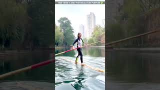 Bamboo swimming 😮viralvideo shortvideo [upl. by Emelun]