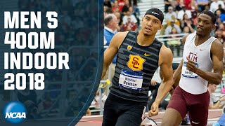 Michael Normans record NCAA Indoor 400m  2018 [upl. by Enirhtac915]