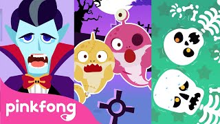 BEST 🎃 Halloween Songs for Kids 👻  Chumbala Halloween Bus Monster Finger Family  Pinkfong [upl. by Draner]