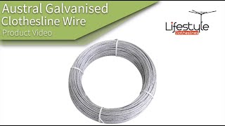 Austral Galvanised Clothesline Wire Product Video [upl. by Arvad]