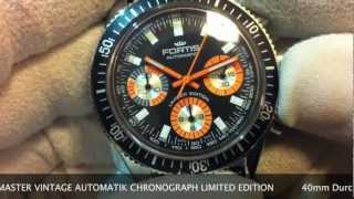 FORTIS MARINEMASTER VINTAGE AUTOMATIK CHRONOGRAPH LIMITED EDITION 8002080 L01 wwwolfertco [upl. by Pinkham52]