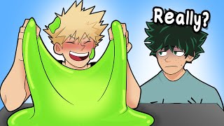 Bakugo Makes SLIME and He LOVES IT [upl. by Juliann]