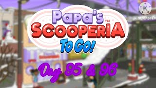 Papas Scooperia To Go  Day 95 amp 96  All Ice Creams  All Cookie Mixables Unlocked [upl. by Ayn]