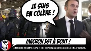 Macron PÈTE UN CÂBLE et MENT au salon de lagriculture [upl. by Alabaster774]