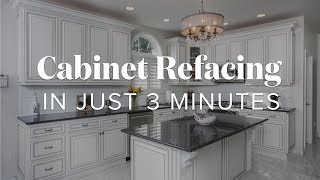 Cabinet Refacing in Just 3 Minutes  Kitchen Magic design kitchenmagic kitchendesign [upl. by Ennairrek]