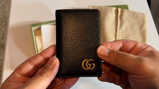 Gucci GG Marmont Card Case Unboxing [upl. by Iey]