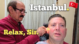 💈TURKISH BARBERS Dont Ask THEY JUST DO IT This is Mr Saleh ASMR Istanbul 🇹🇷 [upl. by Asiuqram915]