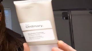 The Ordinary Mini Squalane Cleanser 1 7 oz 50 mL Review [upl. by Lynad]