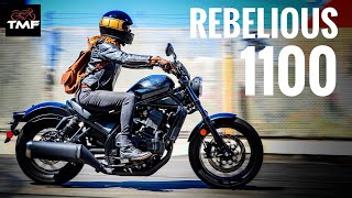 REVEALED 2021 Honda CMX1100 Rebel  First Look Review at this Africa Twin powered bobber [upl. by Maurreen]