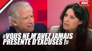 Le ton monte entre Dominique de Villepin et Apolline de Malherbe   Apolline Matin [upl. by Haidadej]