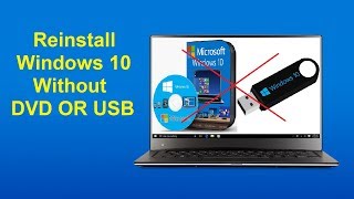 Reinstall Windows 10 Without DVD OR USB  Howtosolveit [upl. by Zoie349]