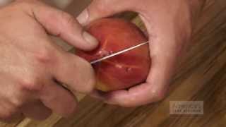 Super Quick Video Tips The Easiest Way to Peel and Prep Peaches [upl. by Ermanno]