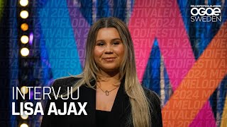 Intervju  Lisa Ajax  Awful Liar  Melodifestivalen 2024 [upl. by Nerual]