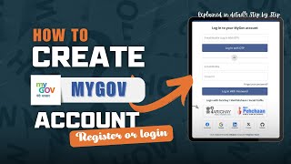 mygov account kaise banaye  How to create Mygov account  Mygov login [upl. by Lered485]