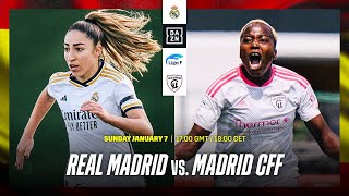 Real Madrid vs Madrid CFF  Liga F 202324 Matchday 13 Full Match [upl. by Malaspina406]