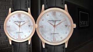 Baume Mercier Classima Rose Gold Mother of Pearl Diamond Watch 10077  SwissWatchExpo [upl. by Harday]