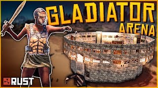 Running a GLADIATOR ARENA in RUST Insane PvP  Rust Shop Event [upl. by Tabby]