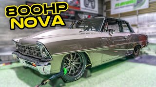 632ci Big Block Chevy Nova Custom Exhaust amp Dyno Run [upl. by Hamford]