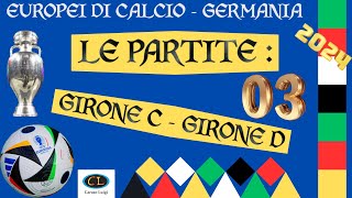 Europei Calcio 2024  03  Partite Gironi C e D [upl. by Fair11]