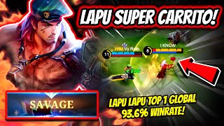 ¡EL UNICO HEROE QUE PUEDE BAILAR A MARTIS LAPU LAPU TOP 1 GLOBAL 936 WINRATE  MOBILE LEGENDS [upl. by Liss436]