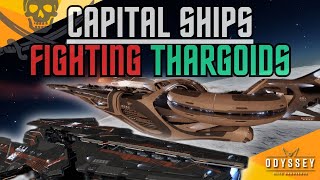 Elite Dangerous I Capital Ships Thargoid Combat  Farragut Class Battle CruiserampMajestic Interdictor [upl. by Atikel]