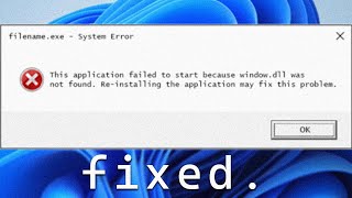 How to Fix Missing DLL Files in Windows 11 Easy Guide [upl. by Beaulieu]