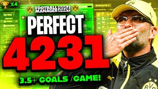 Klopps PERFECT 4231 FM24 Tactics  Best FM24 Tactics For PC Console And Mobile [upl. by Beore906]