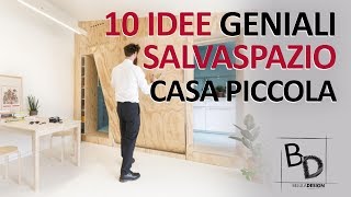 10 IDEE Geniali SALVASPAZIO  Casa Piccola  Belula Design [upl. by Drapehs]