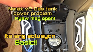 Nmax v2 gas tank cover problem  ayaw mag open [upl. by Ayhtin]