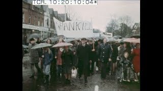 Northern Ireland Peace Parade  IRA Parade  Belfast  drawing the line  This Week  1976 [upl. by Ahselrak]