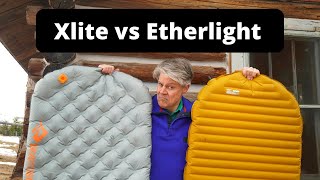 Backpacking Sleeping Pad Comparison Xlite vs Etherlight [upl. by William]