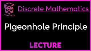 PIGEONHOLE PRINCIPLE  DISCRETE MATHEMATICS [upl. by Hsepid]