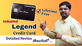 Indusind Bank Legend Credit Card Review  Indusind Credit Card Benefits  Apply Online  Telugu [upl. by Laufer105]