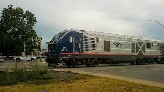 Amtrak No 383 Carl Sandburg Macomb Illinois 7324 [upl. by Birmingham]