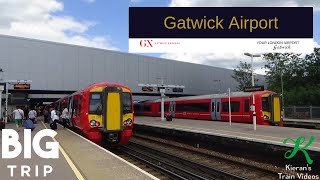 Trains at Gatwick Airport BML  22619 [upl. by Rennie]