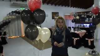 RAMILLETES DE GLOBOS CON GAS HELIO POR LA PROFESORA GRACIELA NOEMI SANABRIA  707 EVENTOS [upl. by Emlen]