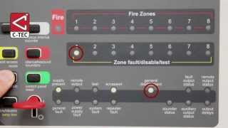 How to disableenable zones and other functions on a CFP fire alarm panel [upl. by Eyla]