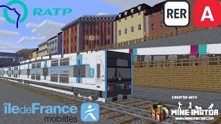 Minecraft RER A Essais du nouveau MI2N IDFM [upl. by Terej623]