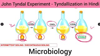 Microbiology   Tyndallization  John Tyndal Experiment in Hindi  Experiment of John Tyndal in Hin [upl. by Biagi]